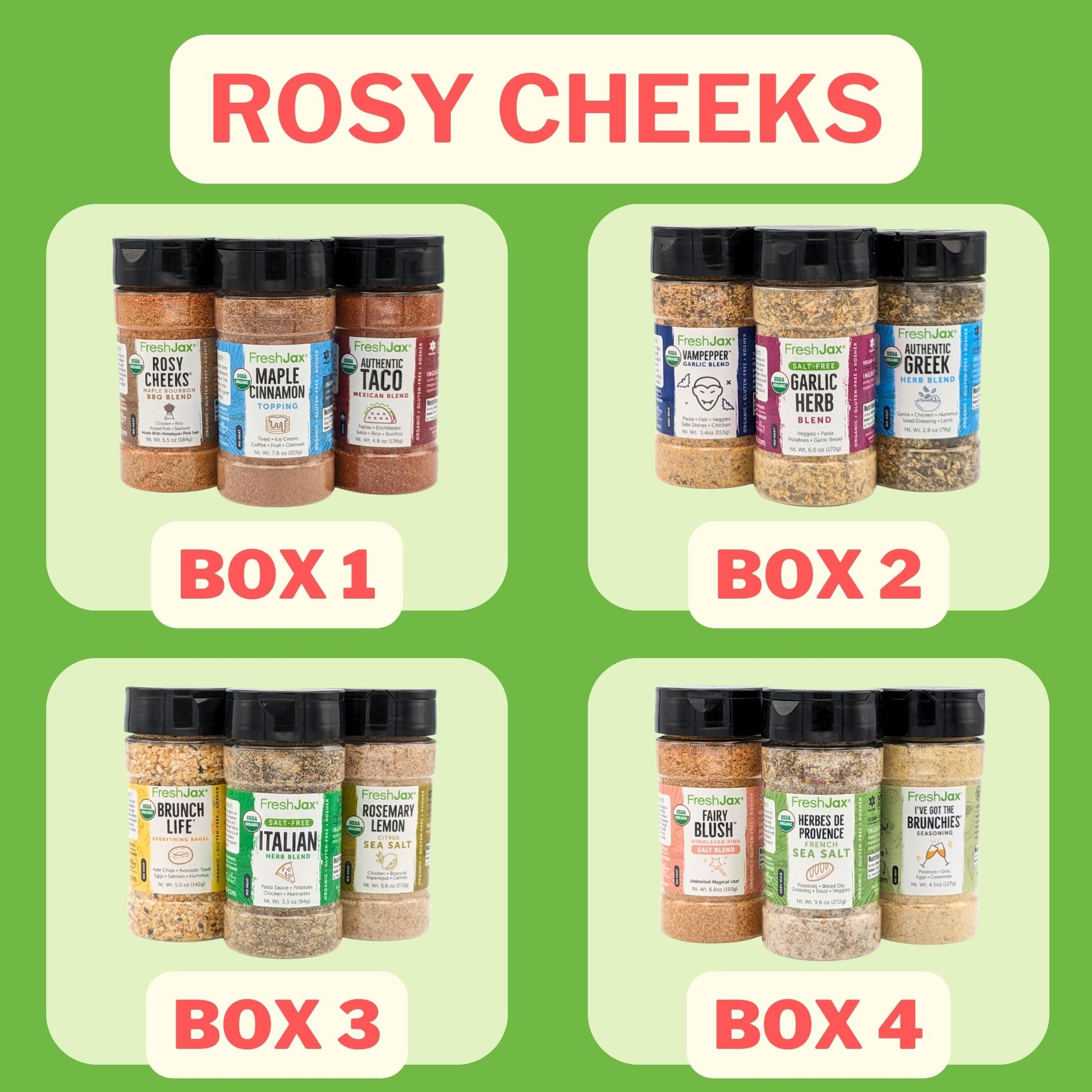 Rosy Cheeks ReFresh Series of 4 Boxes