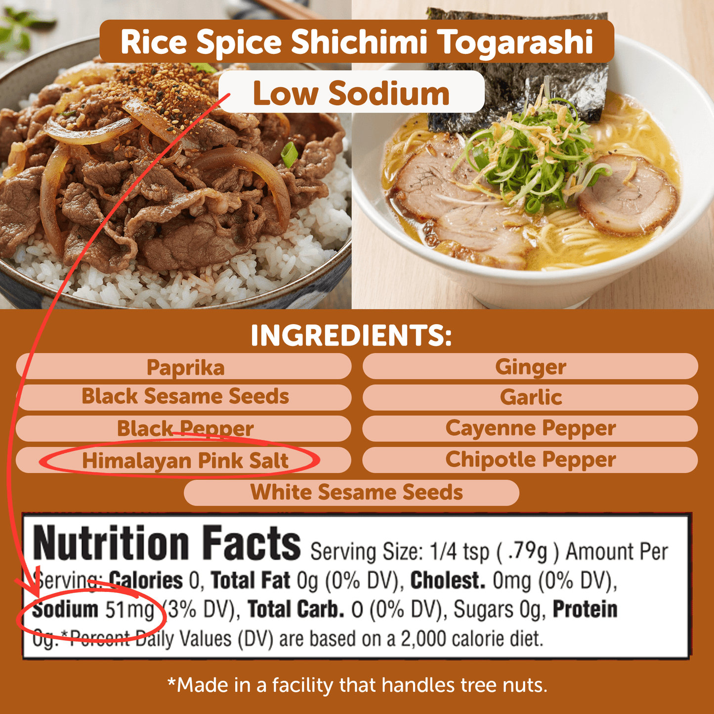 Shichimi Togarashi – Low Sodium Japanese 7-Spice Blend Rice Seasoning