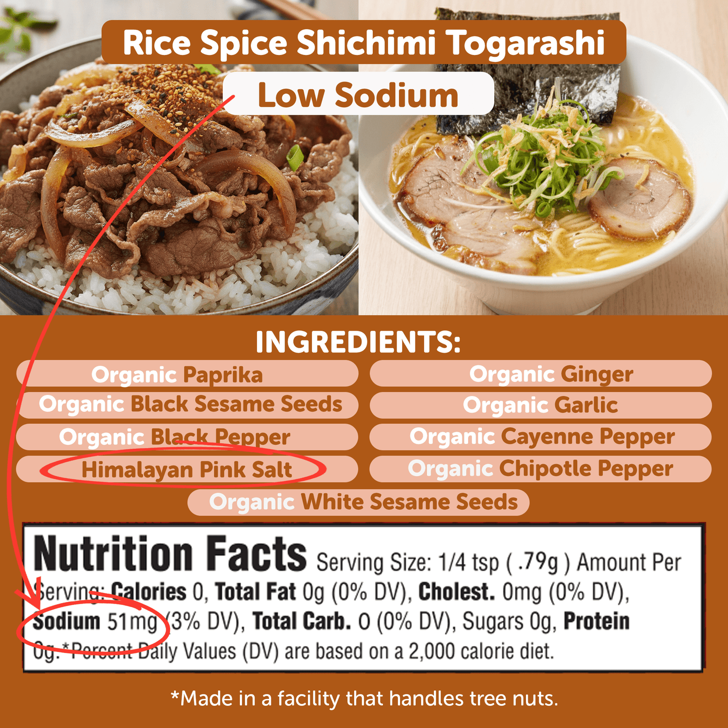 Shichimi Togarashi – Low Sodium Japanese 7-Spice Blend Rice Seasoning