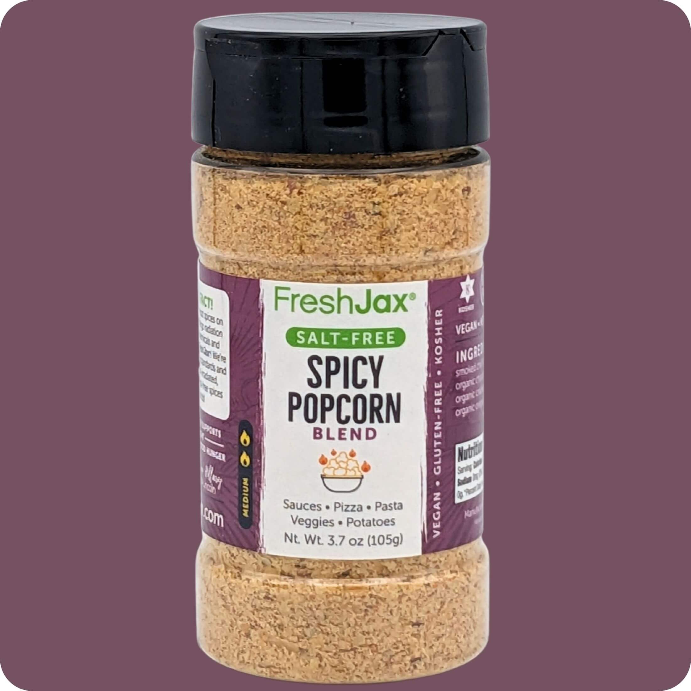 FreshJax Organic Spices Salt-Free Spicy Popcorn Seasoning