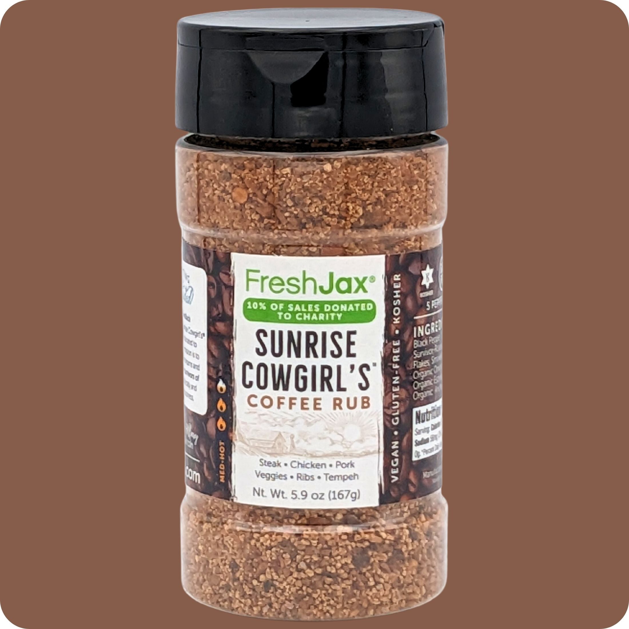 FreshJax Organic Spices Sunrise Cowgirl's Coffee Rub