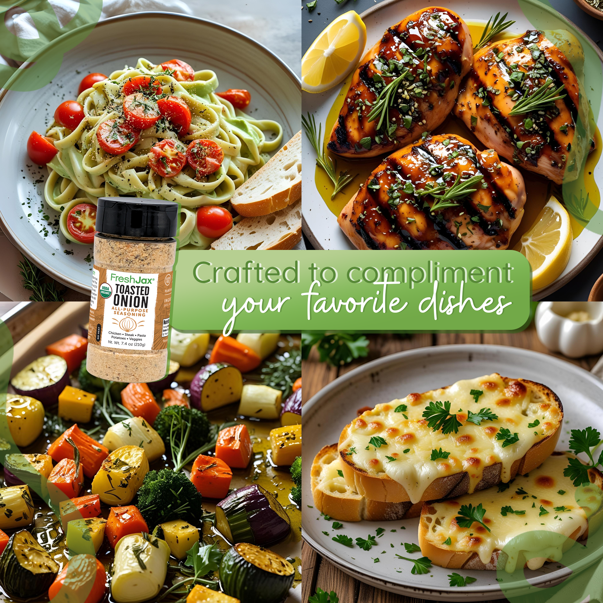 FreshJax Toasted Onion All-Purpose Seasoning – Bold Flavor, Endless Possibilities!