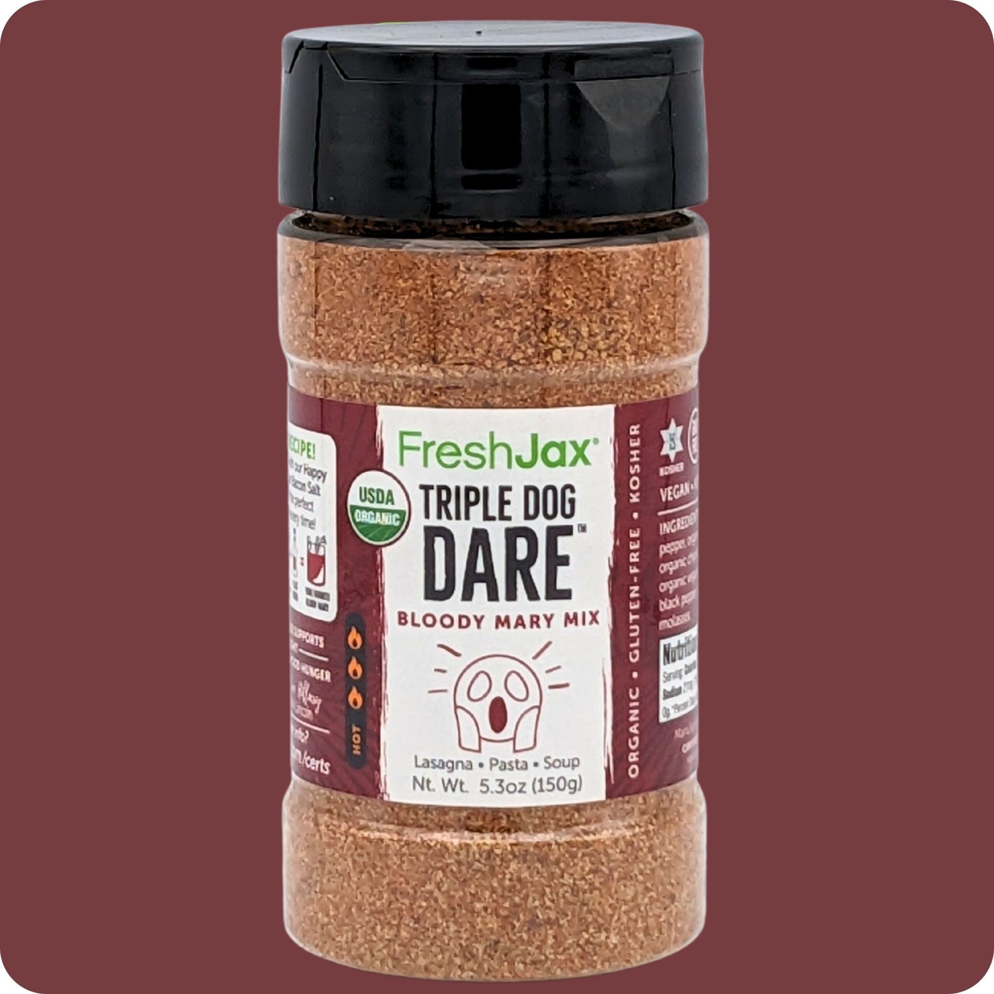 FreshJax Organic Spices Triple Dog Dare Bloody Mary Mix