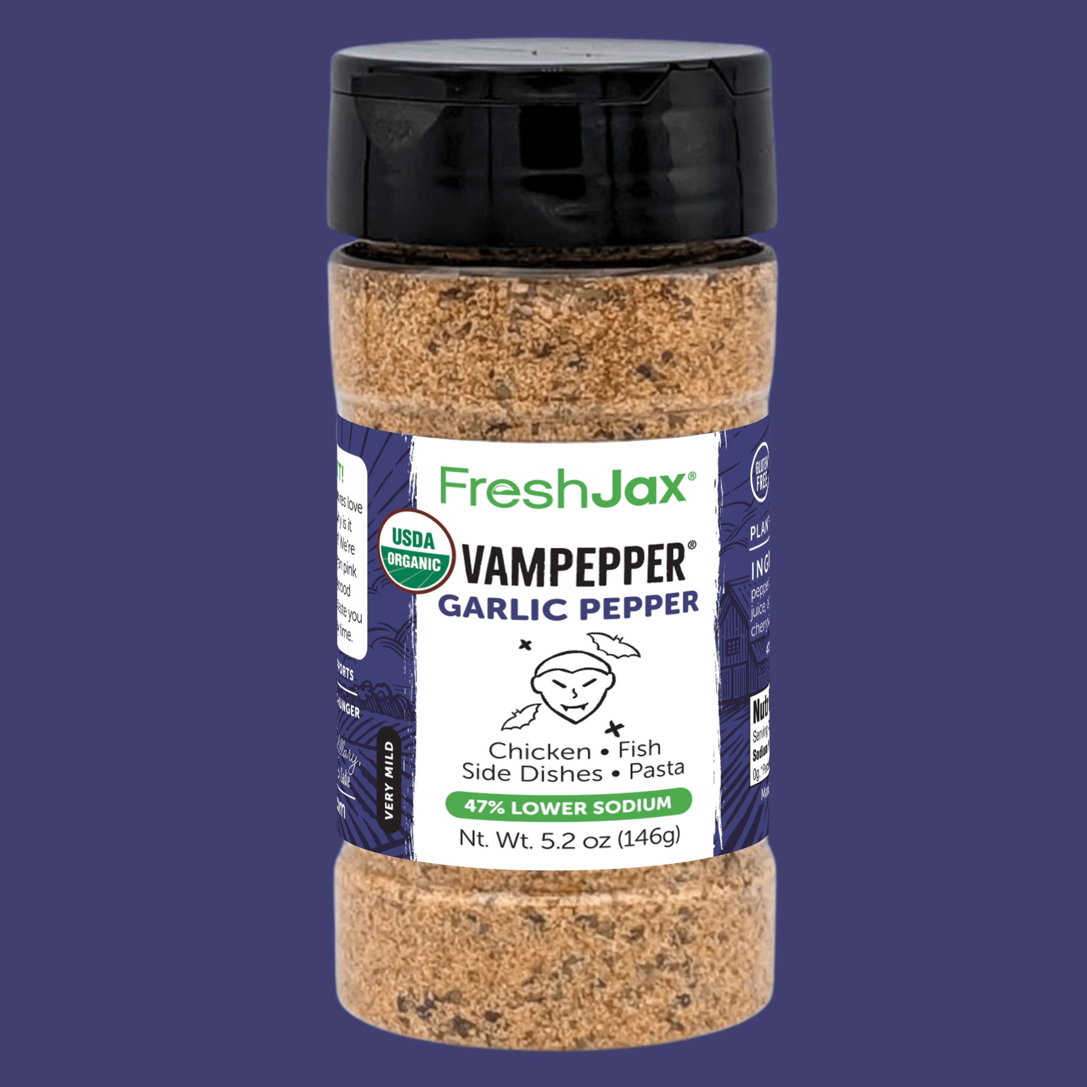 VamPepper® Garlic Pepper Blend – Bold, Smoky Garlic Flavor with a Bite