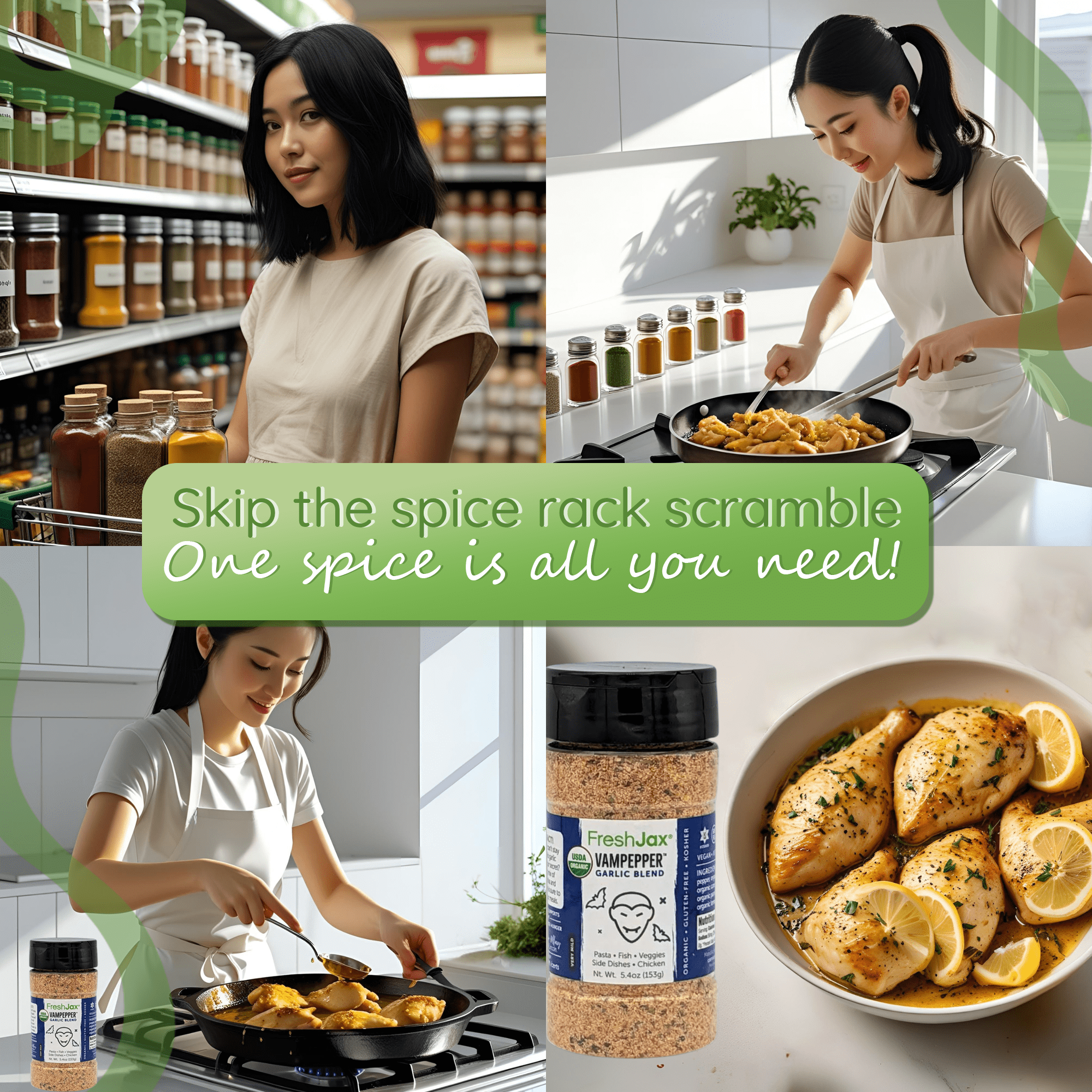 VamPepper® Garlic Pepper Seasoning Organic