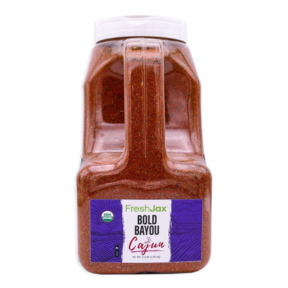 Bulk Jug of FreshJax Organic Spices Bold Bayou Cajun Seasoning