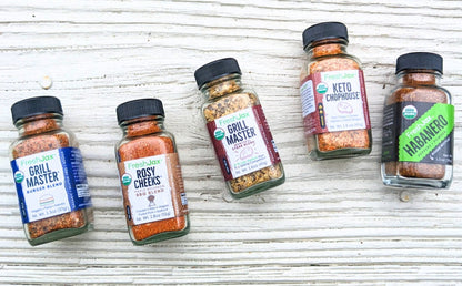 Cook Out Seasonings Organic 5-pack Sampler Featuring NEW GRILL MASTER STEAK