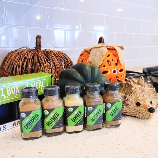 Spice Gift Set with Cinnamon Nutmeg Ginger Allspice Clove