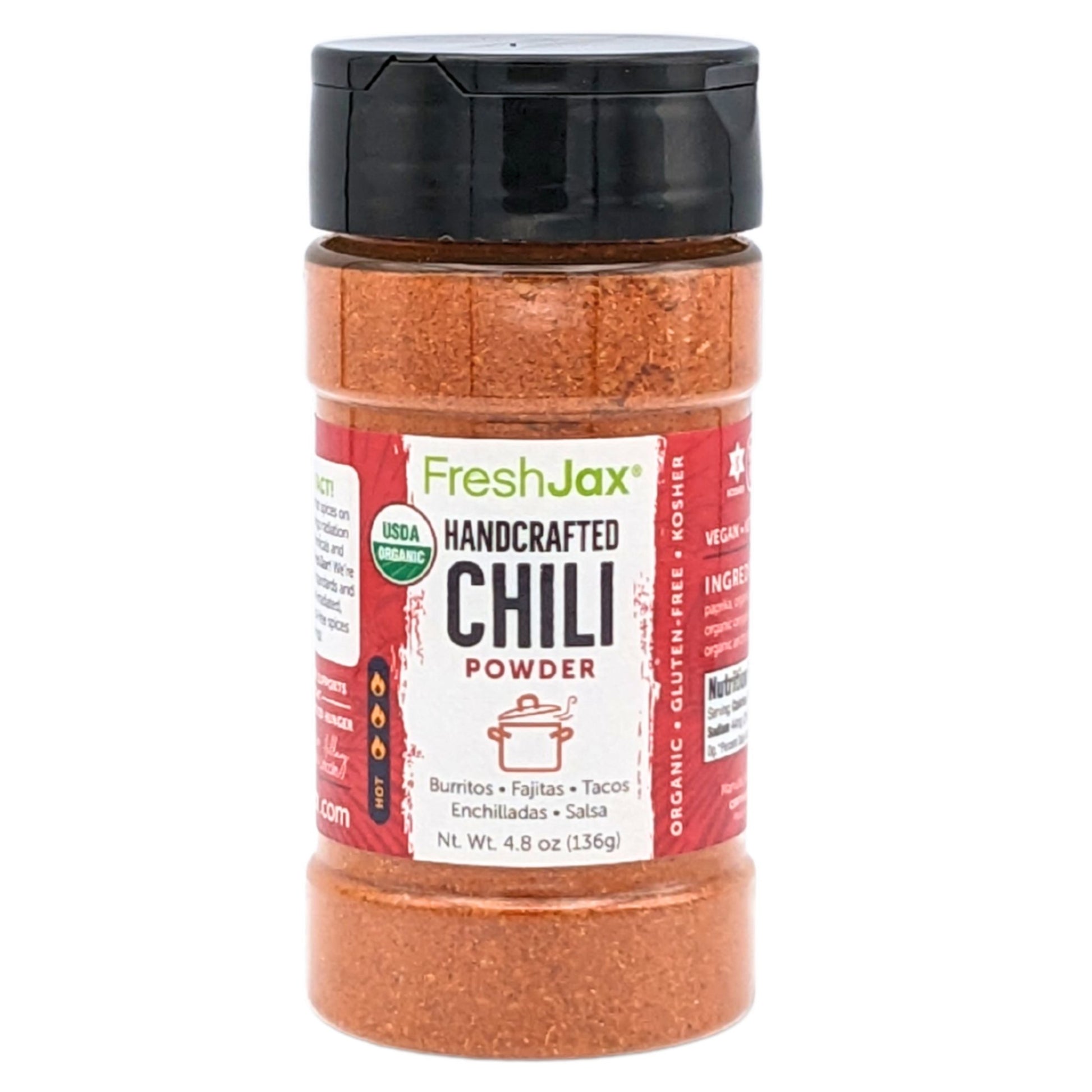 FreshJax Organic Spices Handcrafted Chili Powder 