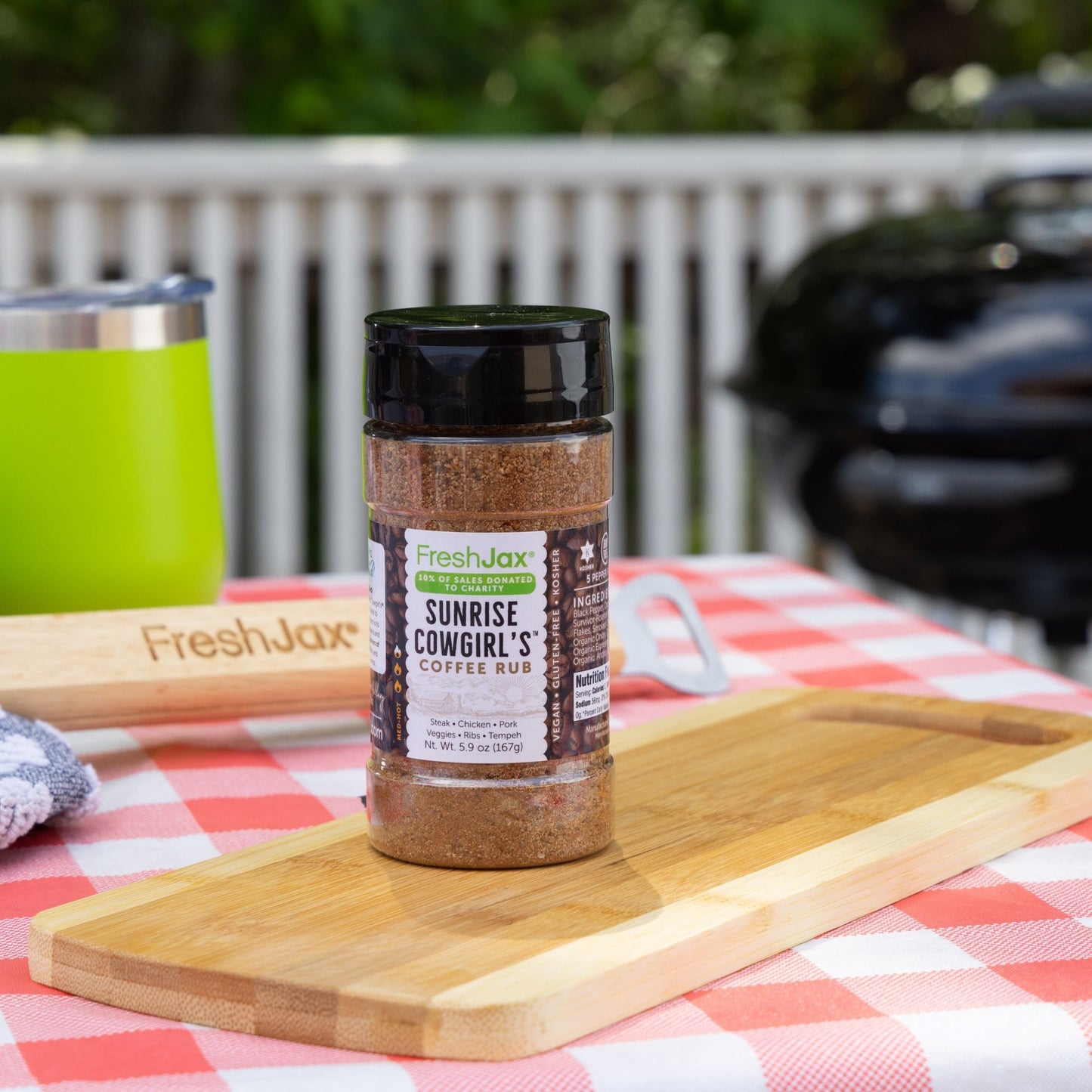 FreshJax Organic Spices Sunrise Cowgirl Coffee Rub Picnic