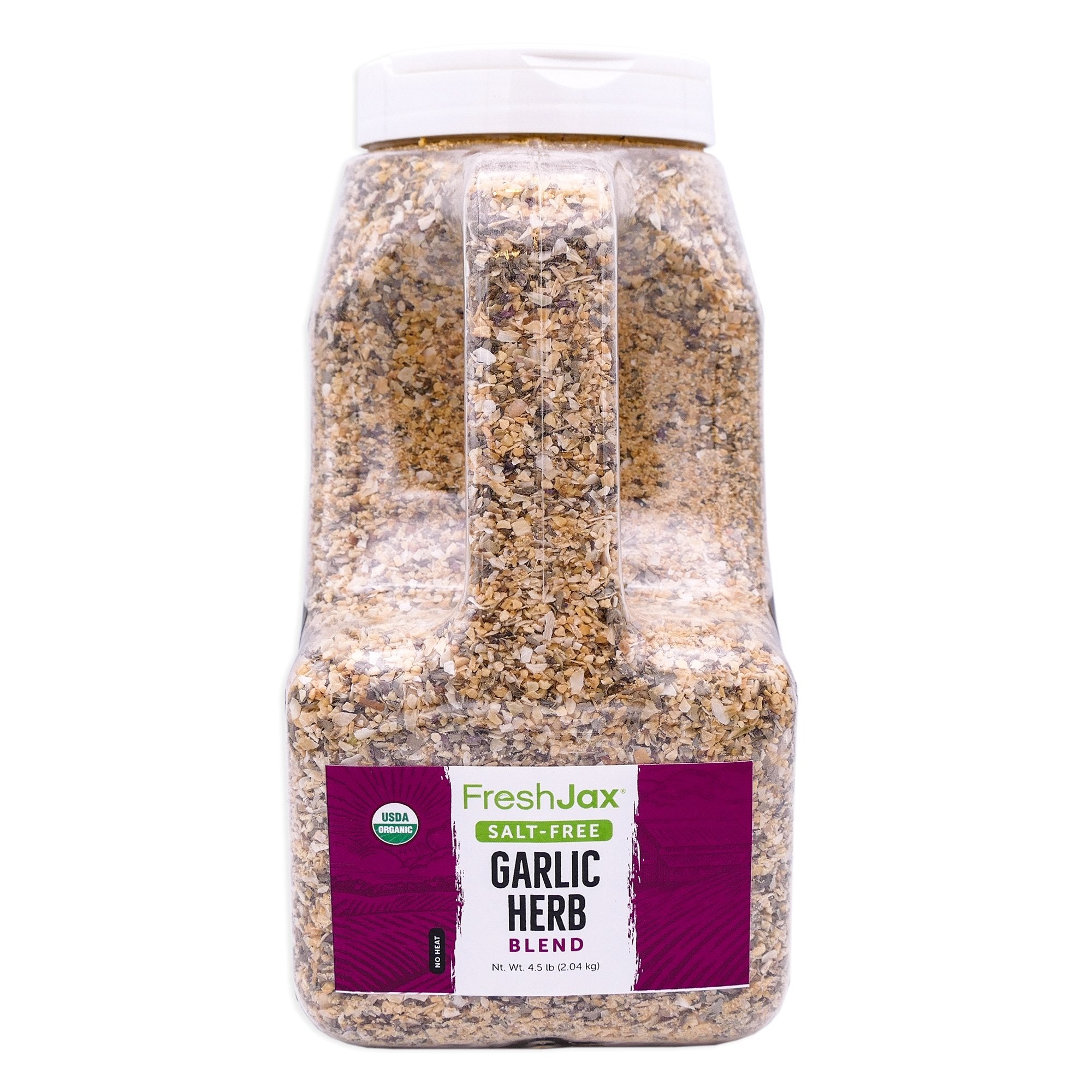 FreshJax Organic Spices Salt-Free Garlic Herb Bulk Jug