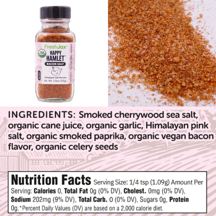 Smoked Bacon Sea Salt, with Chipotle and Habanero - Salt Table
