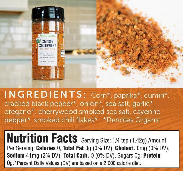 Smokey Southwest Seasoning Nutritional Information