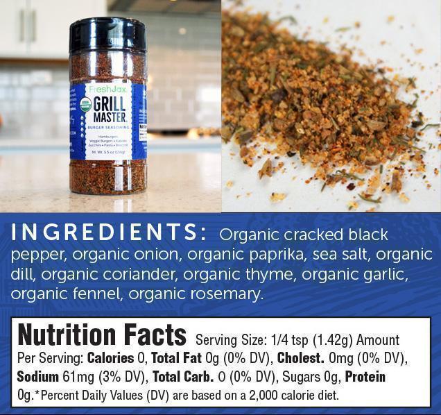 Freshjax Organic Spices Essential + Premium- 50 Pack