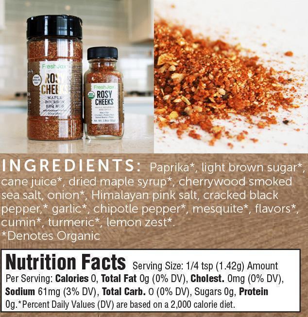 FreshJax Organic Spices Handcrafted Spice Trio: Organic Grill and BBQ Seasoning Gift Set