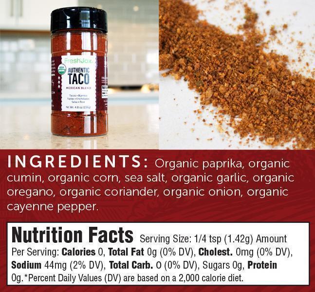 FreshJax Organic Spices Handcrafted Spice Trio: Organic Seafood Seasoning Gift Set