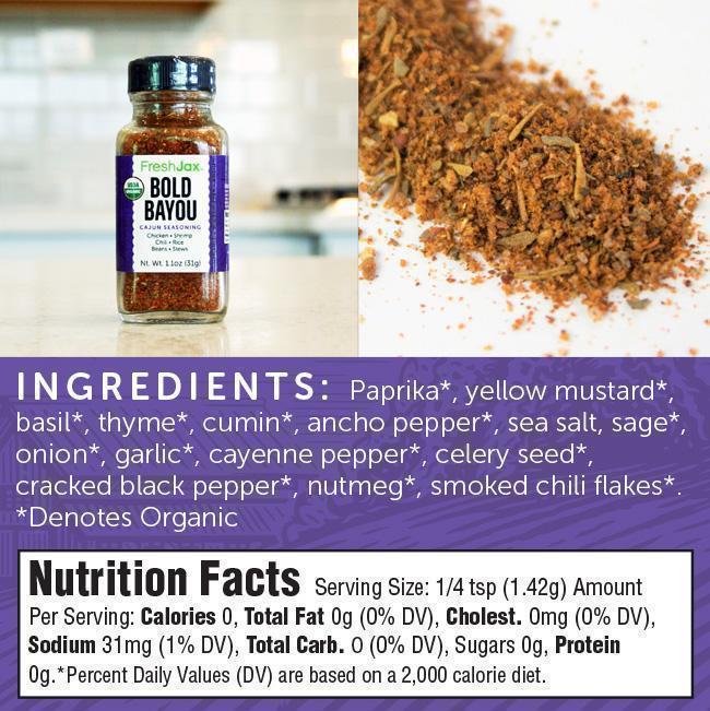 FreshJax Organic Spices Organic BBQ & Grill Lovers Spice Gift Set