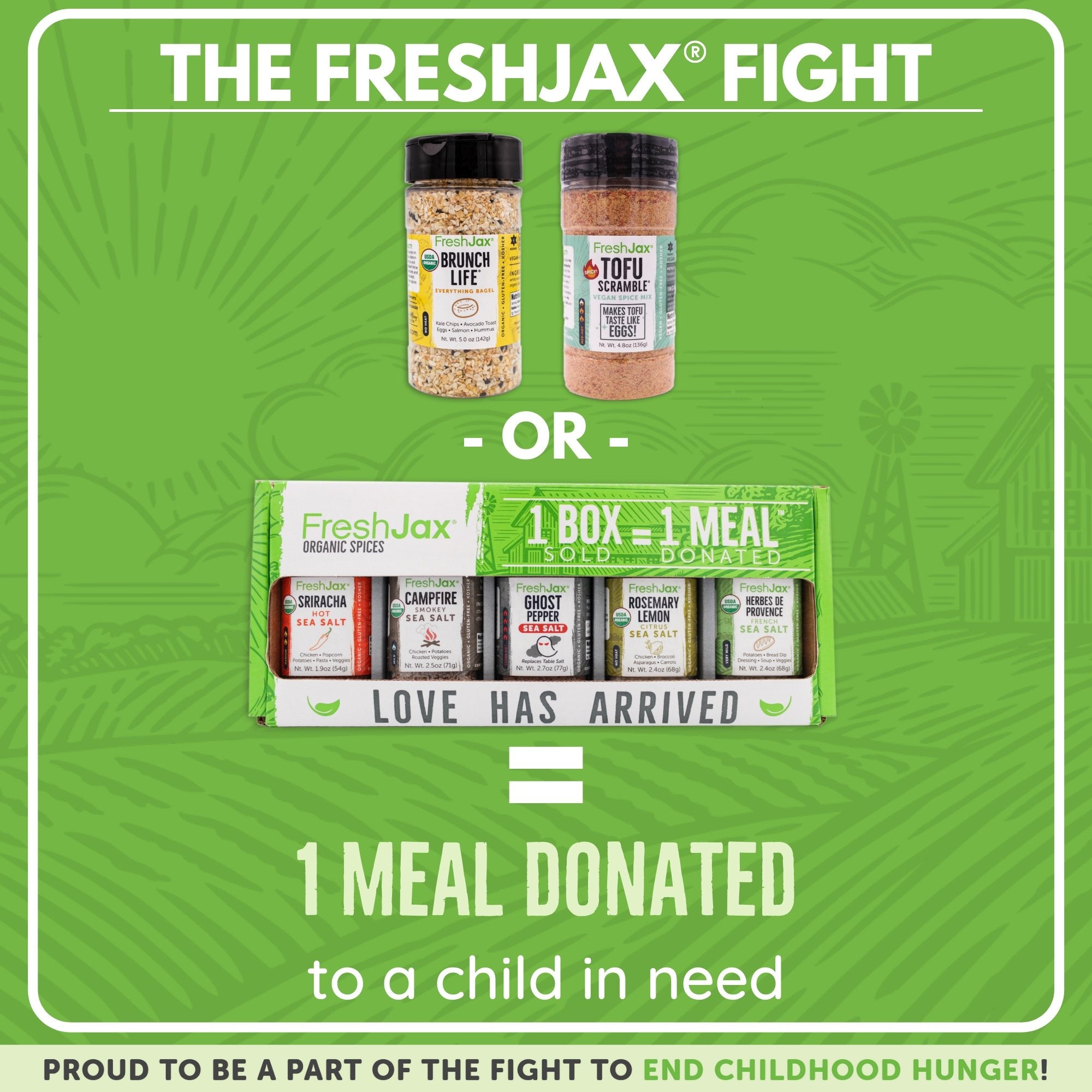 1 Box = 1 Meal Donated to a child in need